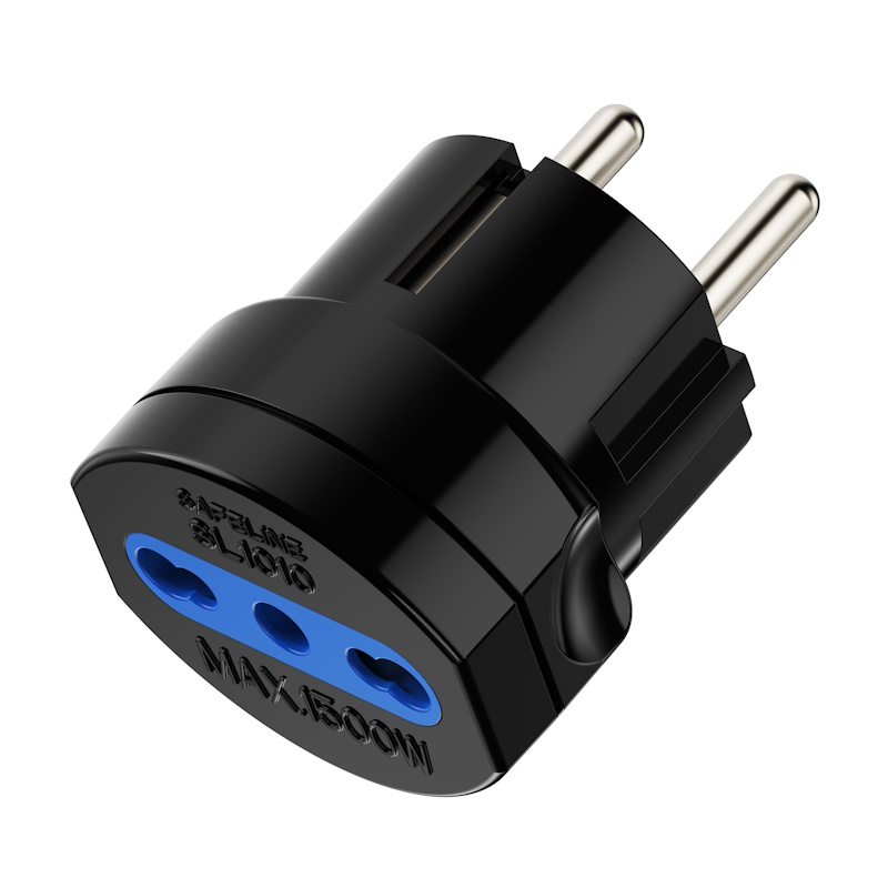 EW1197 | Adaptador de corriente 1 vía con enchufe Schuko 16A | Ewent | distributori informatica